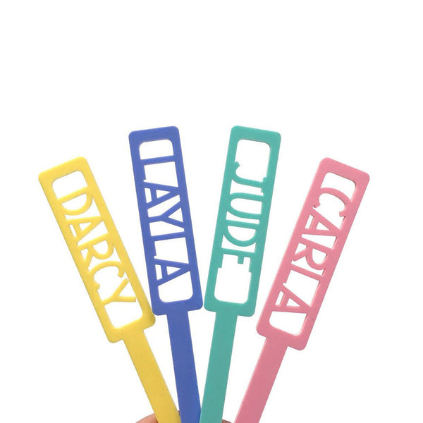 Personalised Bubble Wands (Choose your colours!), perfect party or wedding favour!