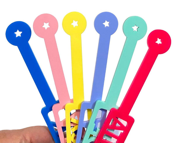 Personalised Bubble Wands (Choose your colours!), perfect party or wedding favour!