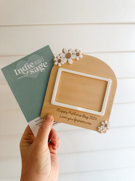Mothers Day Photo Frame - love you forever design (wording can be changed)