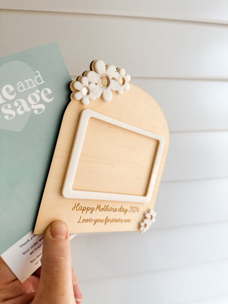 Mothers Day Photo Frame - love you forever design (wording can be changed)