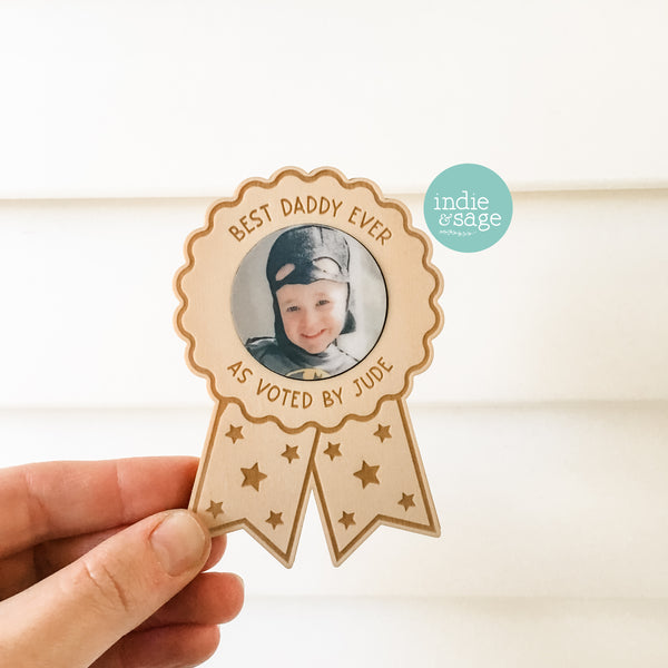 Best Daddy Ever As Voted By Personalised Photo Frame - We print your photo! #Daddygifts #dad #fathersday