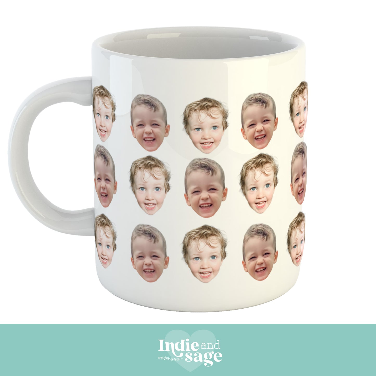 Personalised Photo Mug - Add upto four faces