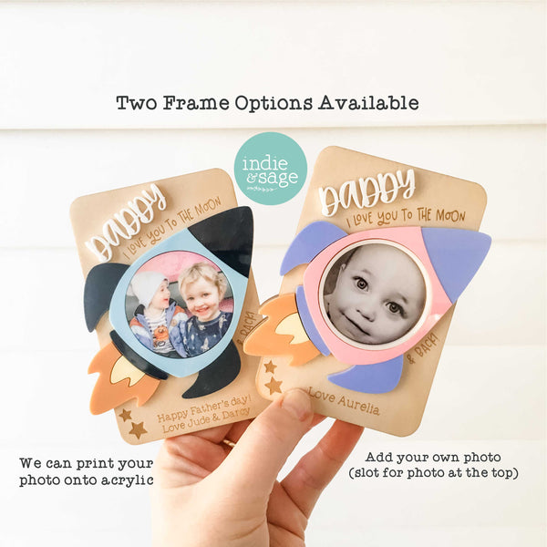I Love You To The Moon and Back Personalised Photo Frame (we can print your photo!)