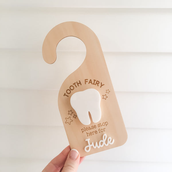 Personalised Tooth Fairy Door Hanger