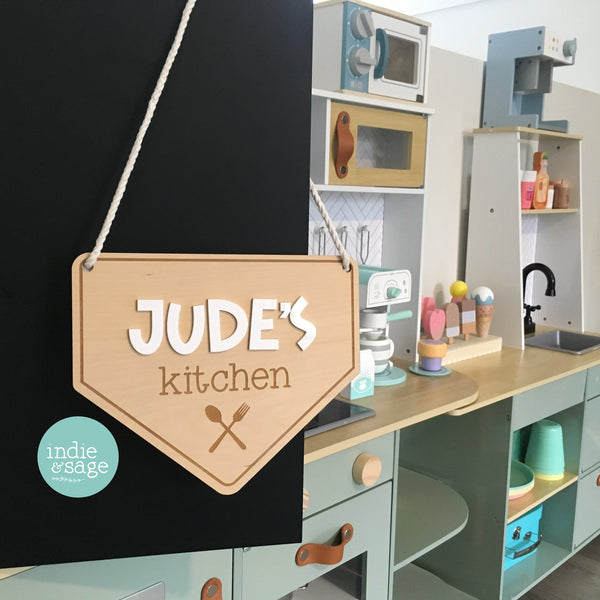 Personalised Kitchen Sign (Banner Style Design)