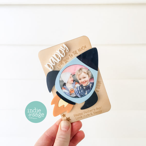 I Love You To The Moon and Back Personalised Photo Frame (we can print your photo!)