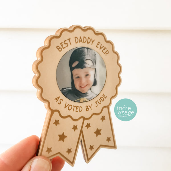 Best Daddy Ever As Voted by Personalised Photo Magnet