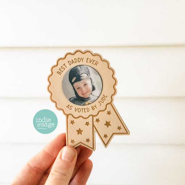 Best Daddy Ever As Voted by Personalised Photo Magnet