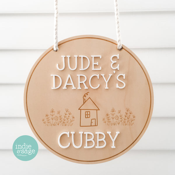 Personalised Kids Cubby House Sign (Kids kitchen sign, Playroom Sign, Cubby House) - Personalise it!