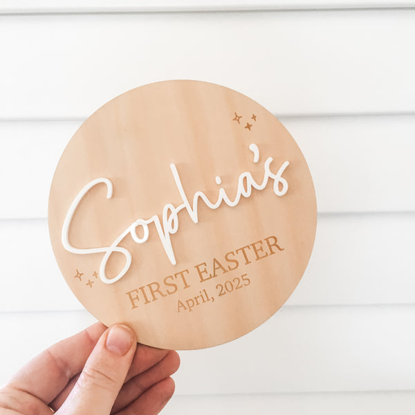Personalised My First Easter Plaque
