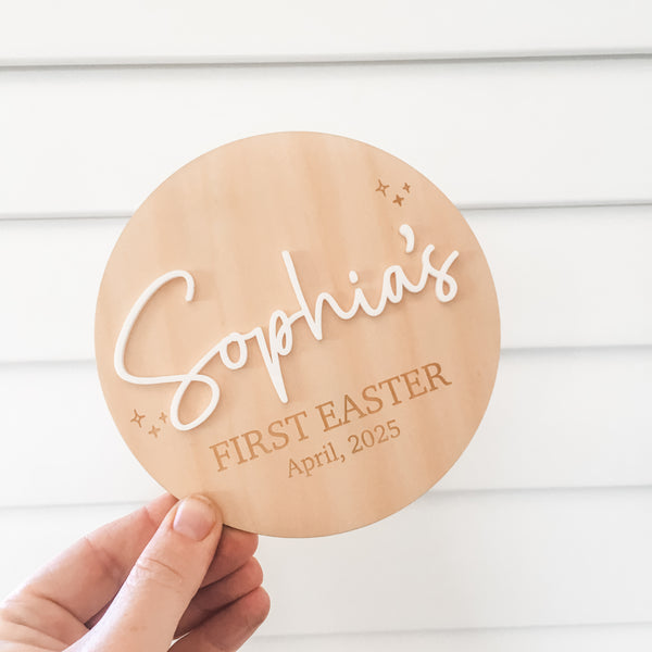Personalised My First Easter Plaque
