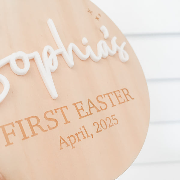 Personalised My First Easter Plaque