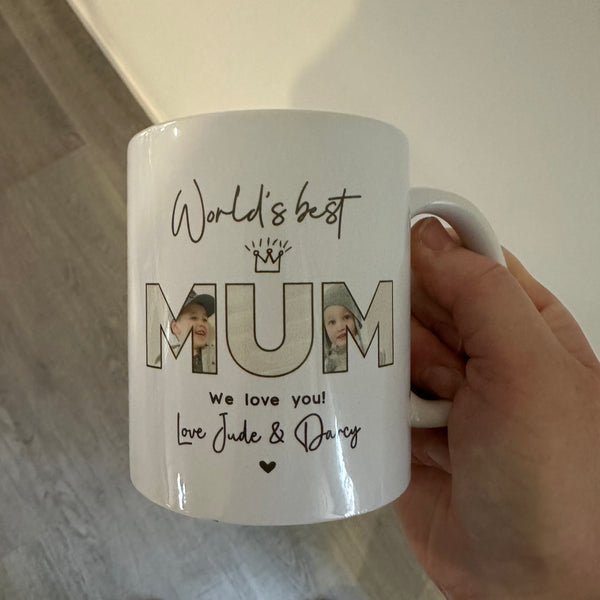 Personalised Mug - Worlds Best Dad Mug (Change Dad to any other name and add your message)