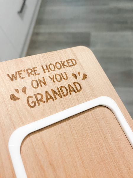 We're Hooked On You Personalised Photo Frame (Personalise it with your names!)