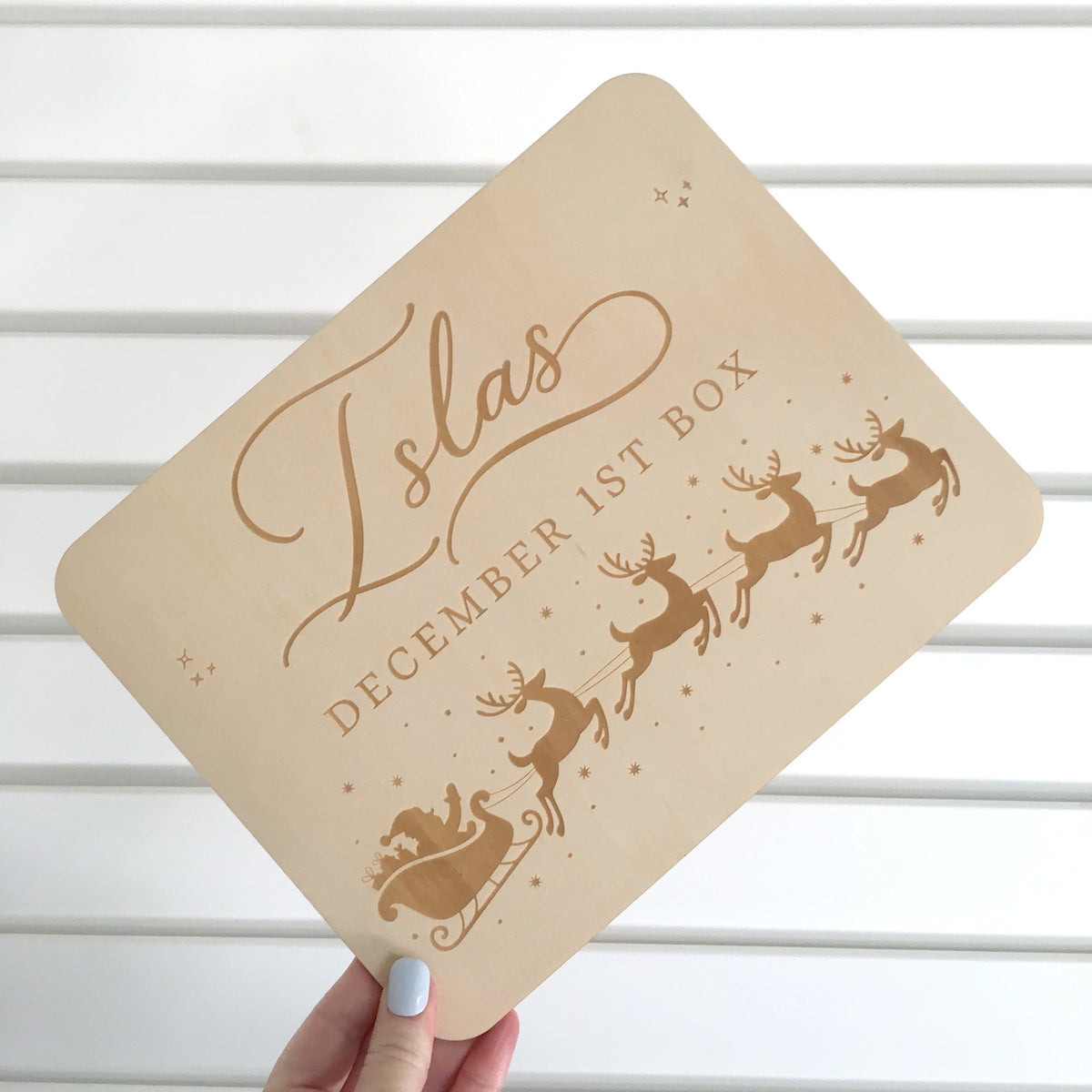 SALE PIECE - Isla's December First Box Sign