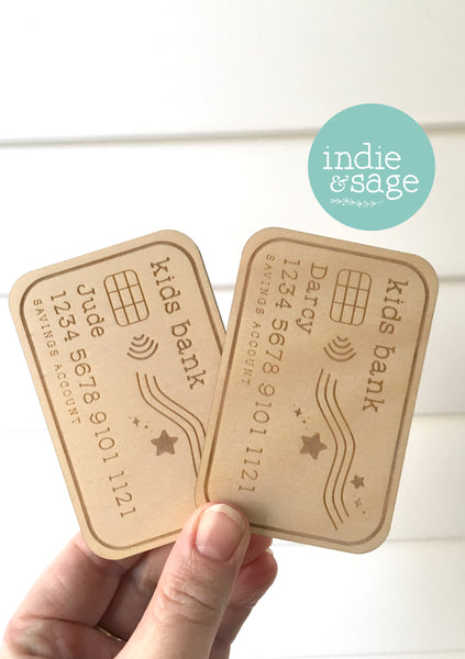 Personalised Kids Cafe and Drinks Menu (Eftpos Card & Play Money Add On Available)