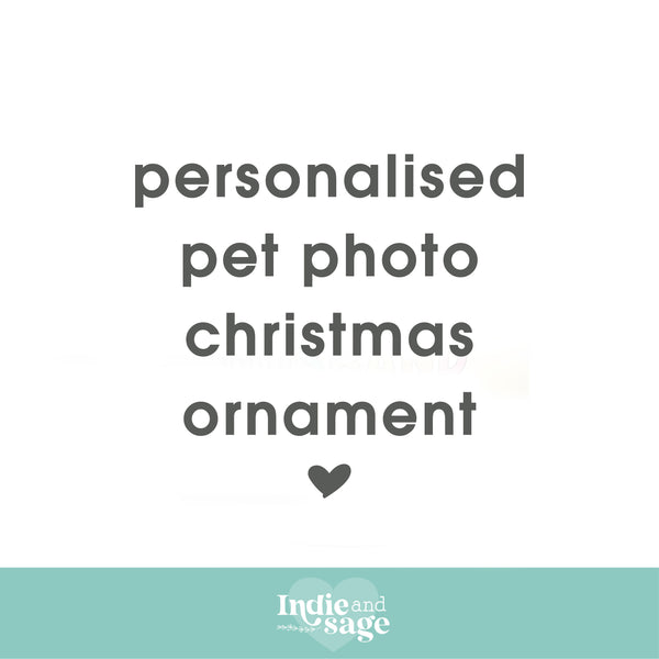 Pet Related Pieces - Personalised Pet Photo Christmas Ornament
