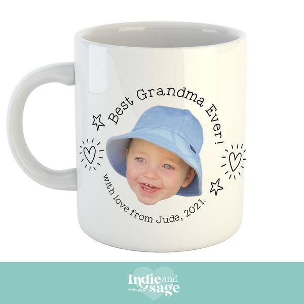 Personalised Photo Mug, Baby Face Mug, Baby Face Gift, Personalised Gifts for Daddy
