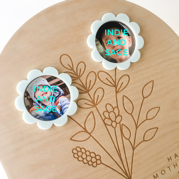 Handpicked with Love Personalised Photo Frame Plaque