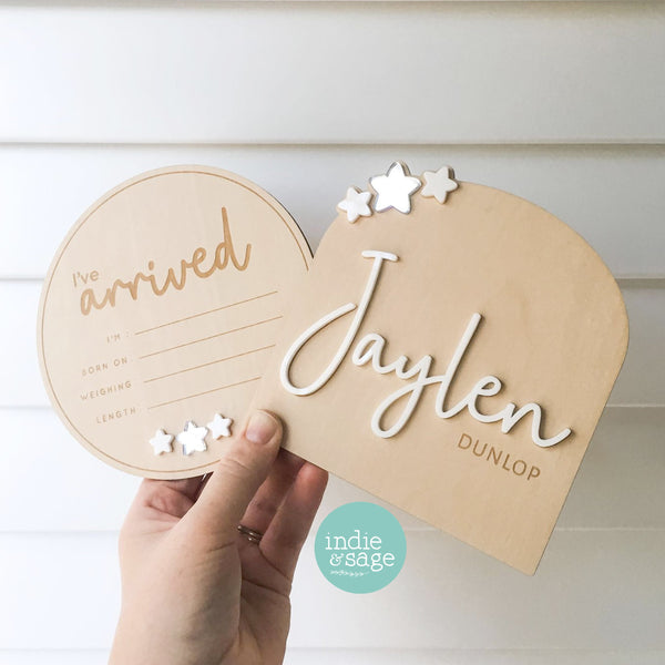 Newborn Announcement Plaque, Wooden Acrylic Name Plaque, Birth Announcement, Name Announcement Sign, Baby Name, Baby Boy Announcement, Baby