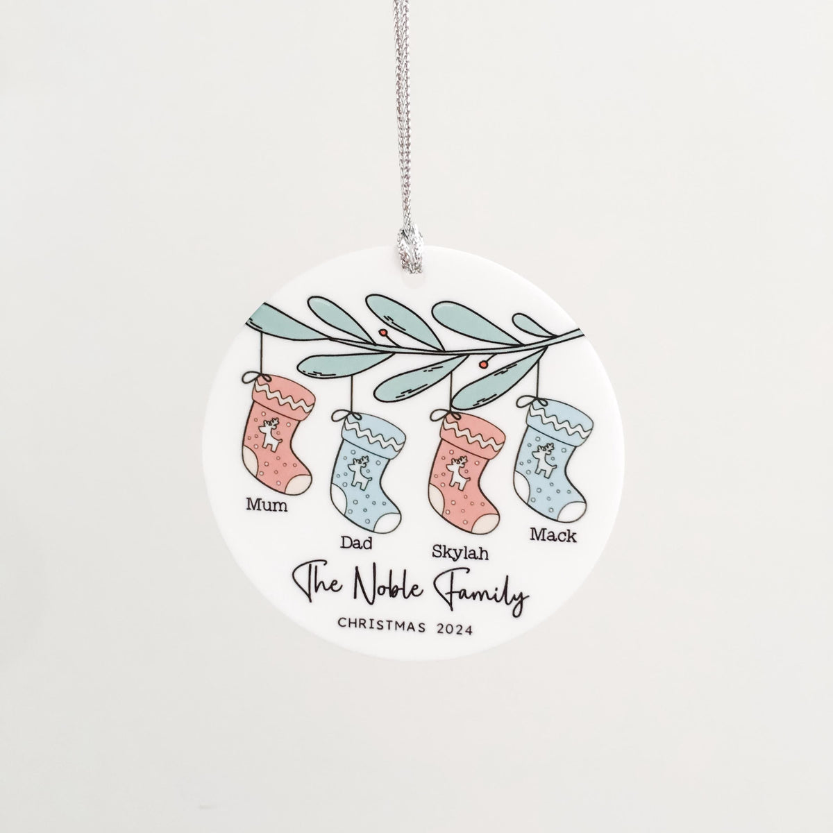 Personalised Family Christmas Ornament - Christmas Decorations Christmas Christmas Gifts Ornaments First Christmas Ornament First Christmas