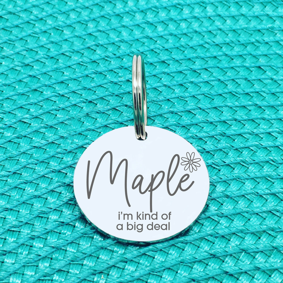Personalised Pet Tag, 'I'm Kind Of A Big Deal' Design (Personalised Custom Engraved Dog Tag)