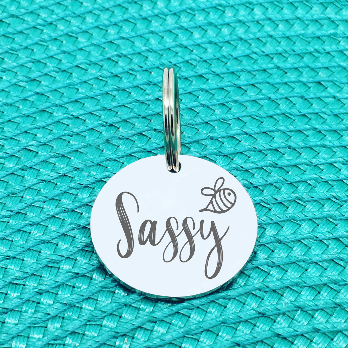 Personalised Pet Tag Honey Bee Design (Personalised Dog Tag / Personalised Cat Tag)