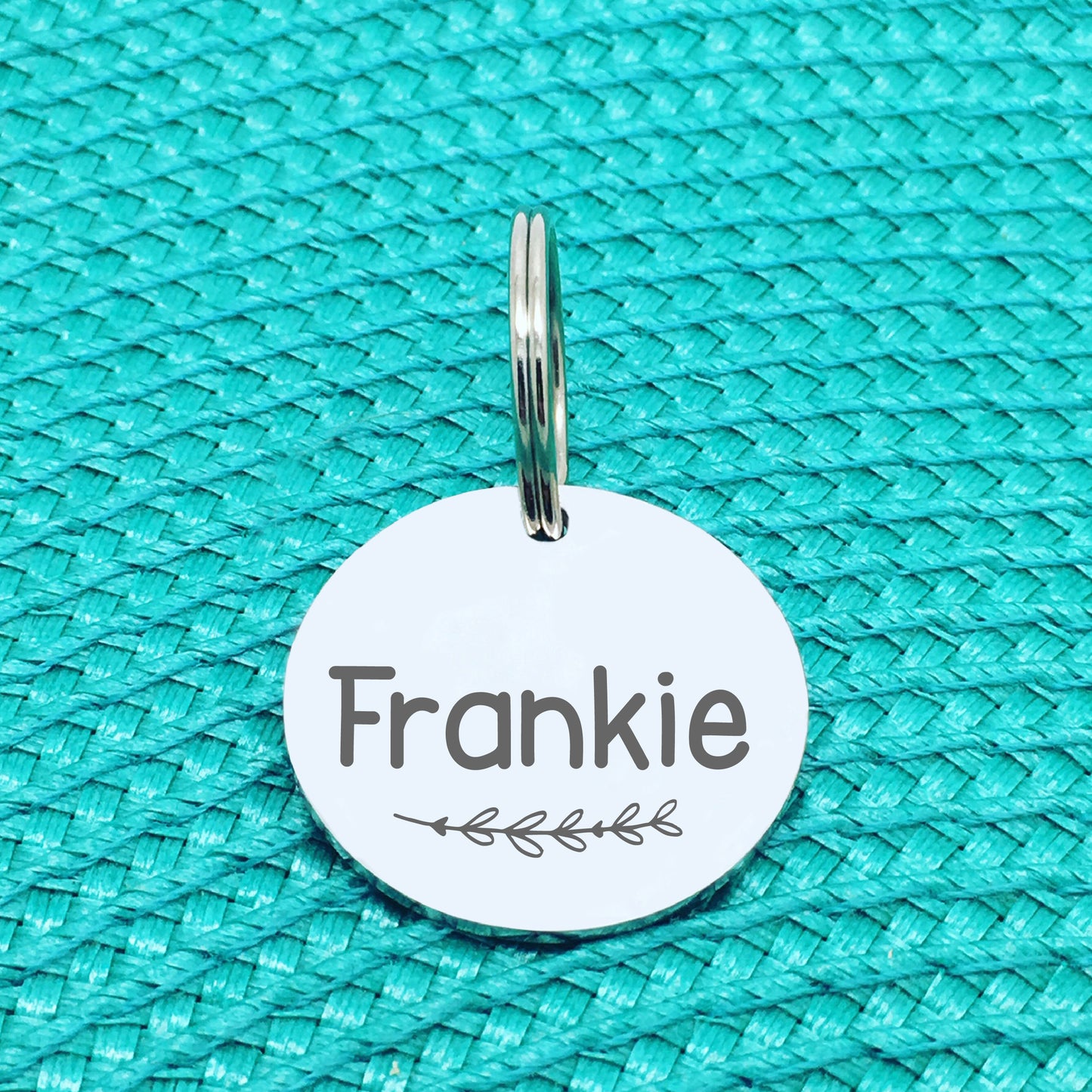 Engraved Personalised Pet Tag, 'Zarli' Branch Design (Personalised Custom Engraved Dog Tag)