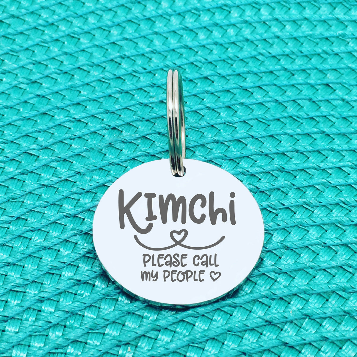 Personalised Pet Tag, 'Nora' Please Call My People Design (Personalised Custom Engraved Dog Tag)
