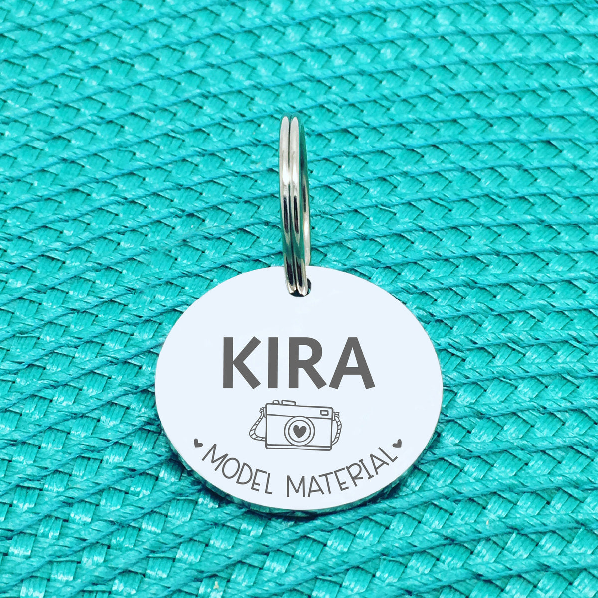 Personalised Pet Tag, 'Model Material' Design (Personalised Custom Engraved Dog Tag)
