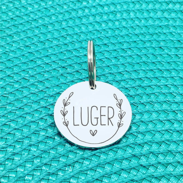 Personalised Double Sided Dog Tag, Cat Tag, Available in Silver or Rose Gold, Double Sided Engraving, Premium Pet ID Tags made in Australia