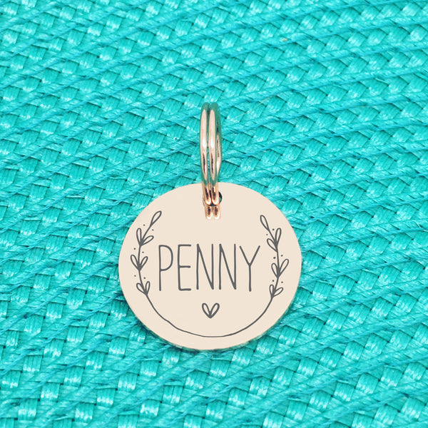 Personalised Double Sided Dog Tag, Cat Tag, Available in Silver or Rose Gold, Double Sided Engraving, Premium Pet ID Tags made in Australia
