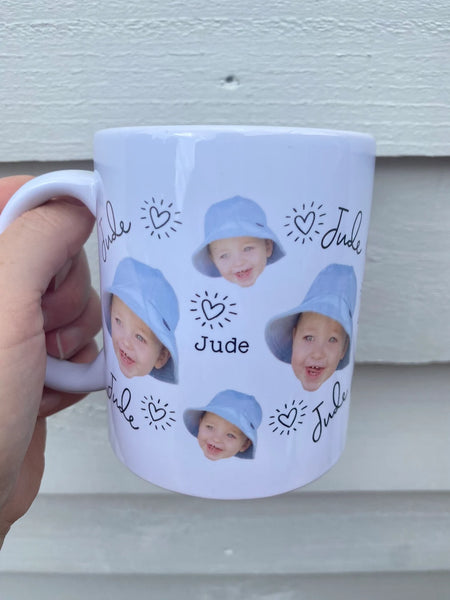Personalised Baby Face Photo Mug, Featuring Your Little Person! (Mothers Day Present)