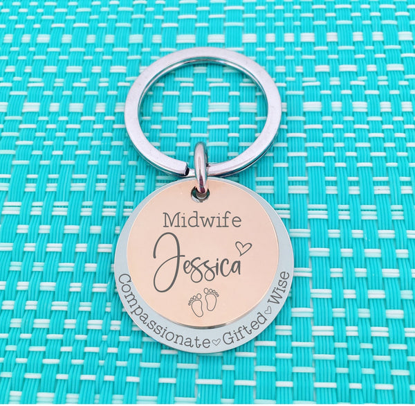 Personalised Midwife Mug, Compassionate Gifted Wise, Mug, Gift for Midwife, Custom Gift for Midwife, Personalised Midwife Gift, Rainbow Midwife Mug, Number One Baby Catcher, Midwife Gift, Student Midwife Gift, Midwife Coffee Mug, Midwife Thank You Gift, Amazing Midwife at your Cervix, Midwife Thank You Gifts, Adelaide, Personalised Gifts, Engraved Keyring, Handmade Midwife Gift