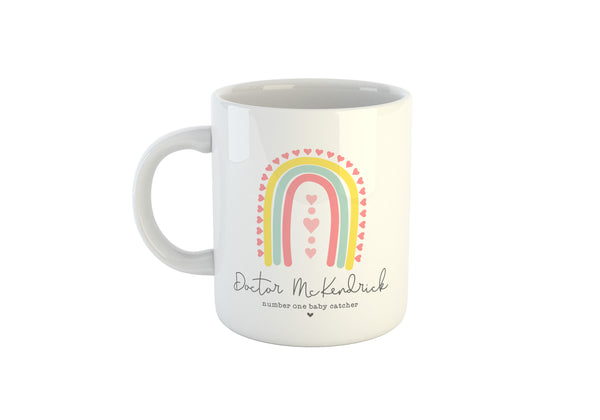 Personalised Midwife Mug, Compassionate Gifted Wise, Mug, Gift for Midwife, Custom Gift for Midwife, Personalised Midwife Gift, Rainbow Midwife Mug, Number One Baby Catcher, Midwife Gift, Student Midwife Gift, Midwife Coffee Mug, Midwife Thank You Gift