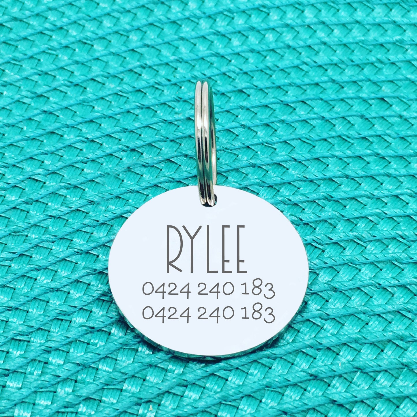 Personalised Pet Tag - I Am Loved Please Call Design (Personalised Custom Engraved Dog Tag / Personalised Cat Tag)