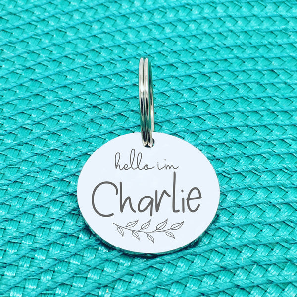 Personalised Pet Tag - Hello, I'm Lost Please Call My People Double Sided Dog Tag (Personalised Dog Tag)