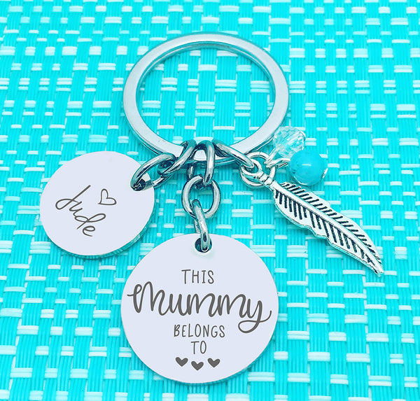 This Nanny Belongs To Personalised Keyring (change Nanny to a name of your choosing)