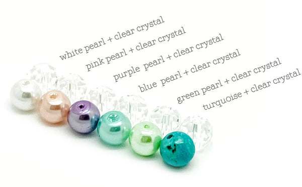 My Favourite People Call Me Nanny Personalised Keyring (Choose your charm and bead colour)