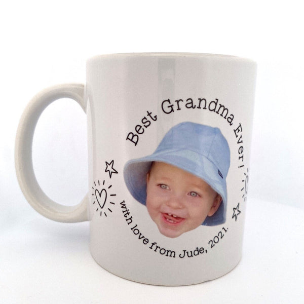 Personalised Photo Mug, Baby Face Mug, Baby Face Gift, Personalised Gifts for Daddy
