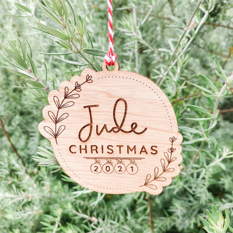 Personalised Christmas Decoration, 2021 Ornament, 2021 Christmas Decoration, Christmas Ornaments, Christmas bauble, Personalized Decoration