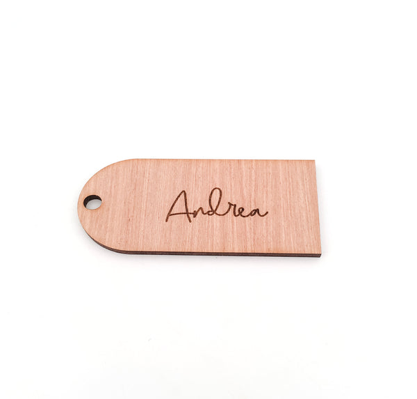 Personsalised Engraved Arch Shaped Wooden Name Place Settings for Wedding or Event