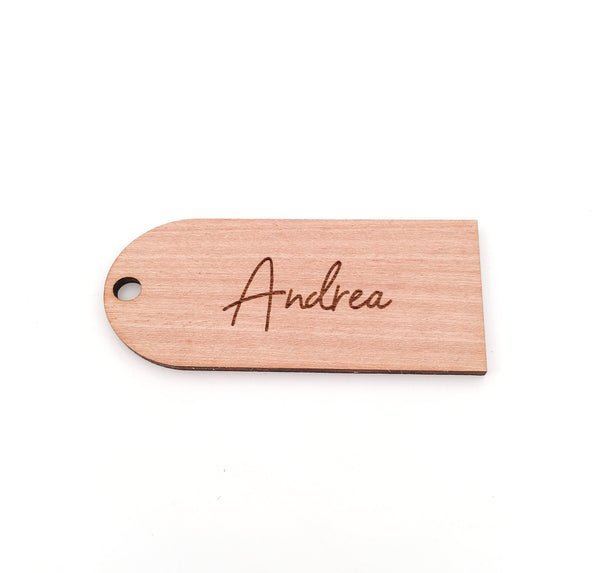 Personsalised Engraved Arch Shaped Wooden Name Place Settings for Wedding or Event