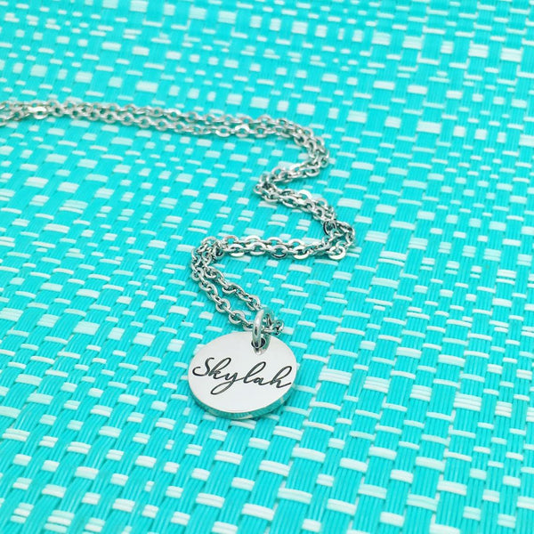 Beautiful Dainty Personalised Name Necklace (Personalised With Your Childrens Names)
