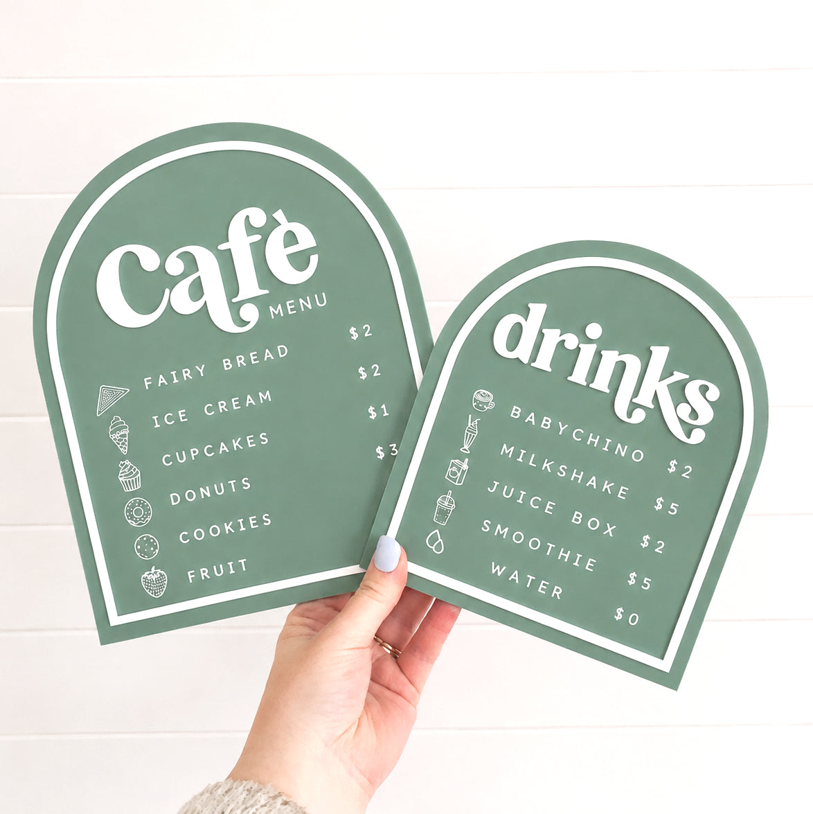 New arrivals collection featuring personalised handmade gifts by Indie & Sage, including children's café menu boards handcrafted in Australia.