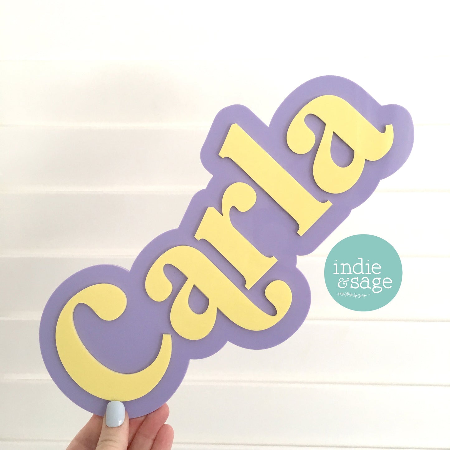 Custom 3D layered acrylic name sign, perfect addition to your bedroom or play area. Stunning range of pastel brights to choose from to match your bedroom or play space.