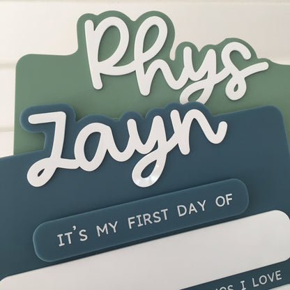 Acrylic Back to School Sign - Choose your colour