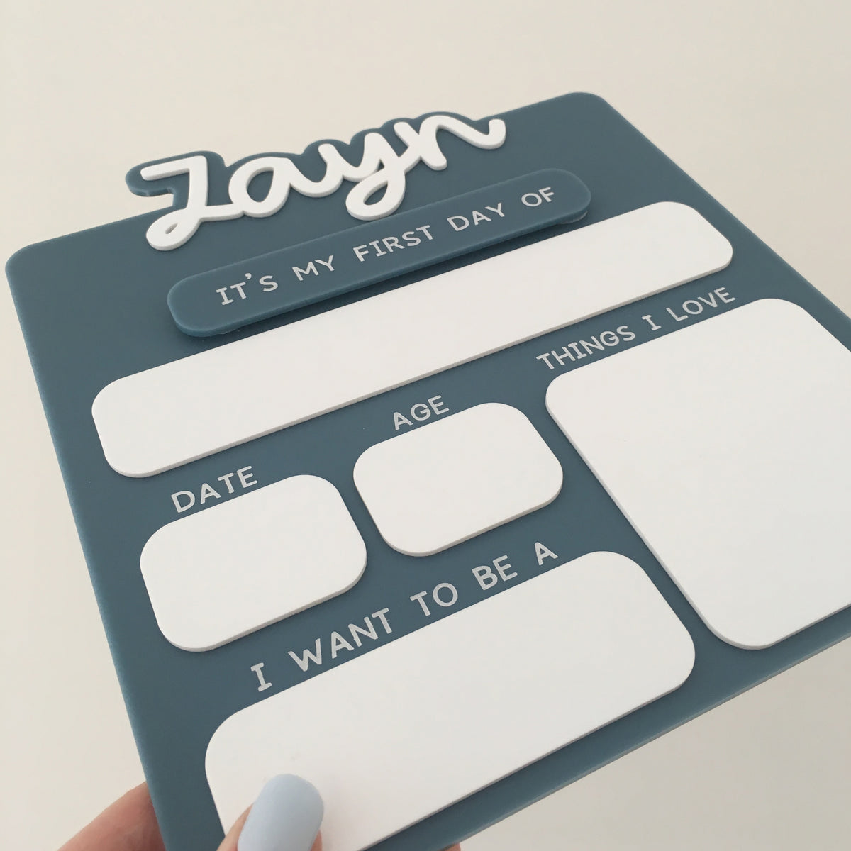 Acrylic Back to School Sign - Choose your colour