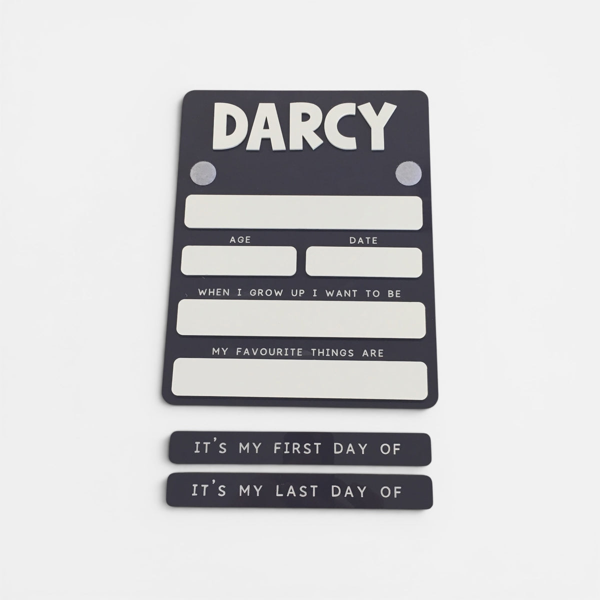 Personalised Acrylic First Day of School Sign