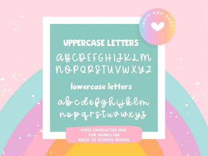 XL Back To School Board - White and Rose Gold Flowers (Single Name Version)